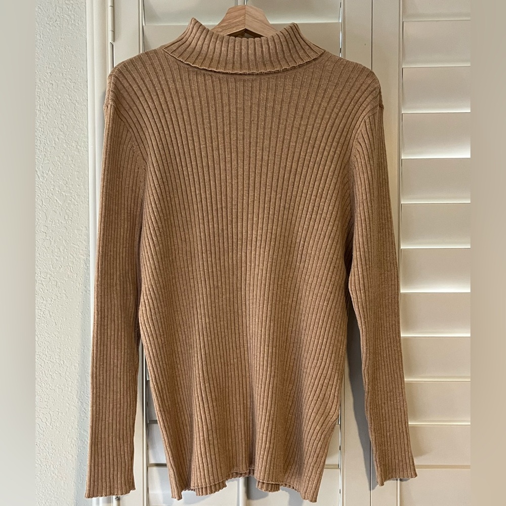 Chico’s Ribbed Tan Sweater